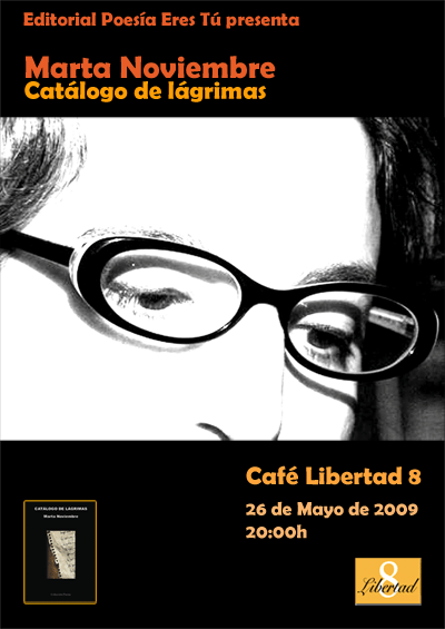 PRESENTACIÓN: CATÁLOGO DE LAGRIMAS - MARTA NOVIEMBRE - cartel web - PRESENTACIÓN: CATÁLOGO DE LAGRIMAS &#8211; MARTA NOVIEMBRE  - cartel web - Artículos