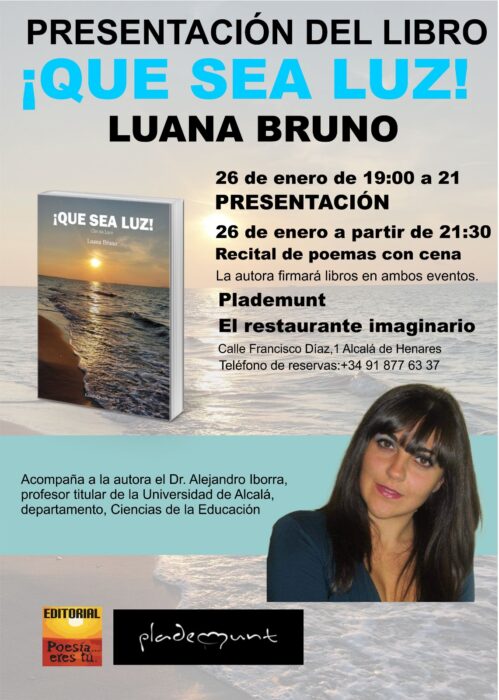 Presentación del libro: “QUE SEA LUZ” de Luana Bruno – Poesía eres tú  (revista)