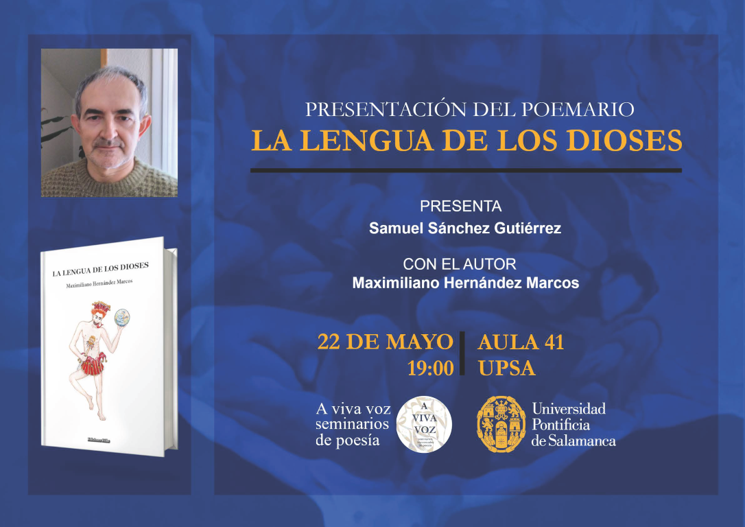 - Cartel A4 Maximiliano Mediano - Presentación LA LENGUA DE LOS DIOSES: 22 de Mayo 2024 a las 19:00