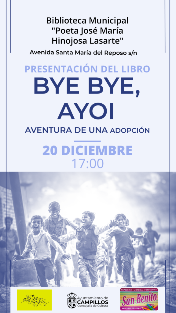 - Cartel20Diciembre 3 576x1024 - Presentación del libro Bye Bye, Ayoi. Aventura de una adopción  - Cartel20Diciembre 3 576x1024 - Artículos