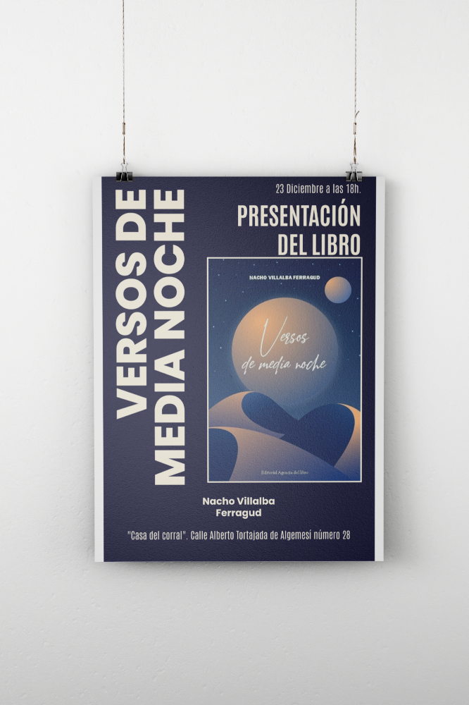 - Hanging Poster Mockup Color Mediano -